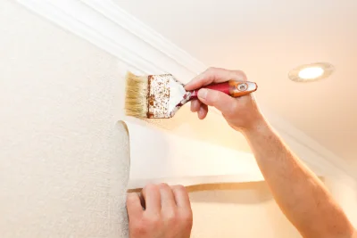 Pose de papier peint à Cormery — revêtements muraux et toiles de verre